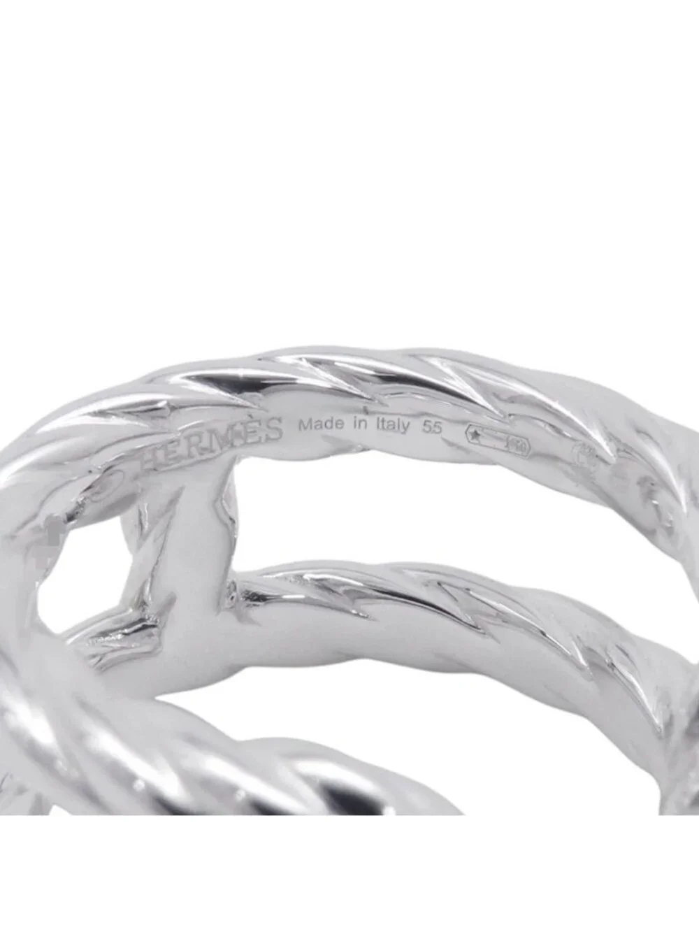 Hermes Ring Chaine D'ancre Twist Torsard